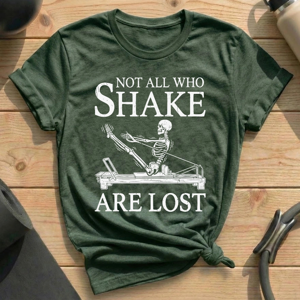 Skeleton Shake T-shirt - in MindCloth Pilates Tshirt Collection