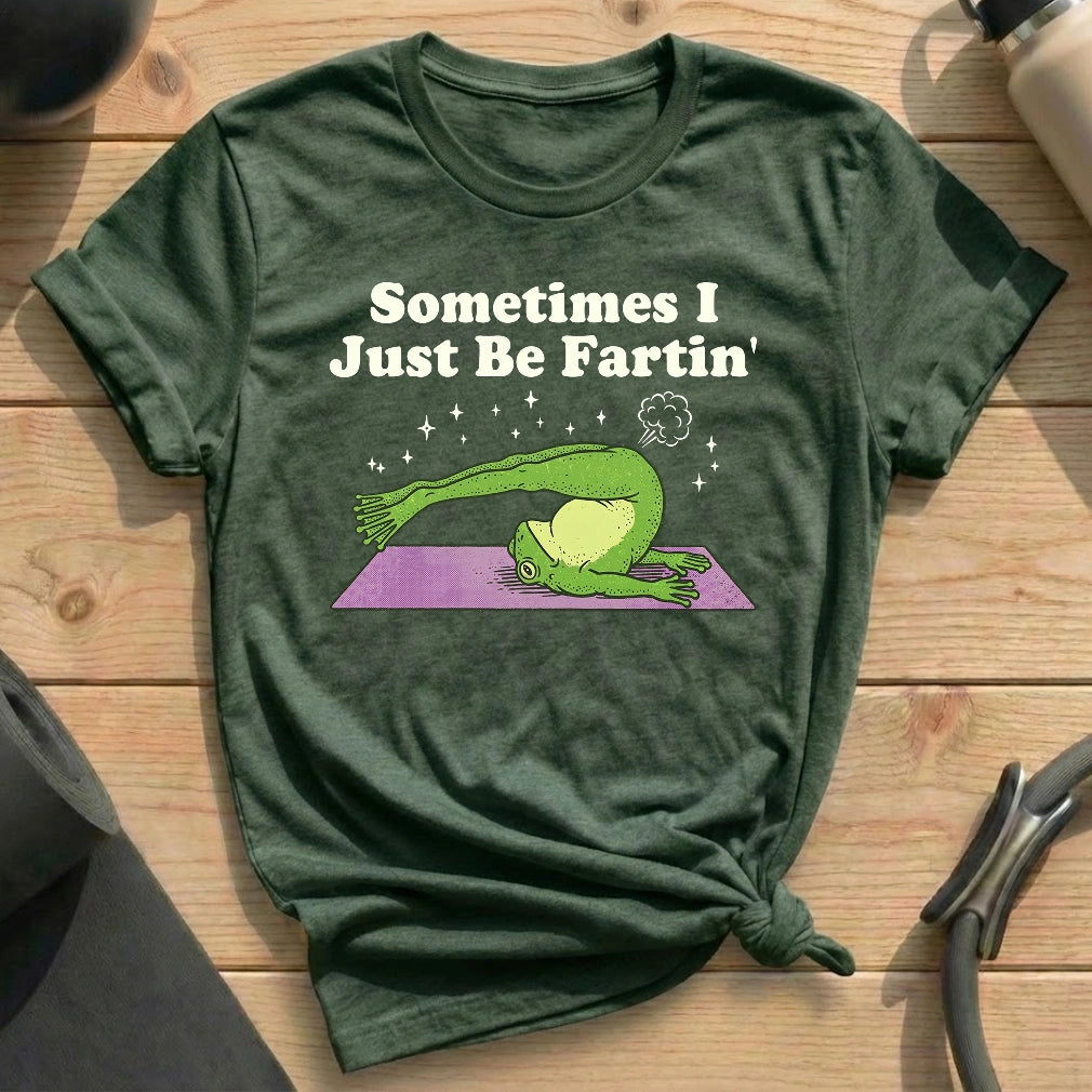 Sometimes I Fart in Pilates Class T-shirt - in MindCloth Pilates Tshirt Collection
