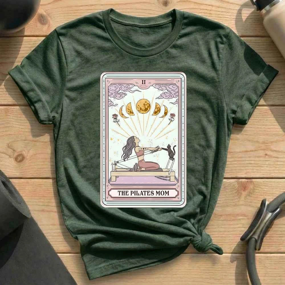 The Pilates Mom Tarot Card T-shirt