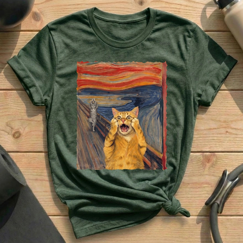 The Scream Cat Pilates T-shirt