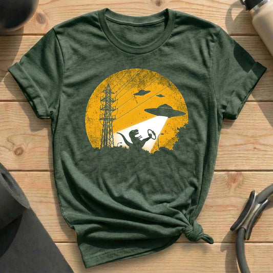 UFO Dinosaur T-shirt