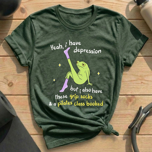 Yeah I Have Grip Socks T-shirt - in MindCloth Pilates Tshirt Collection