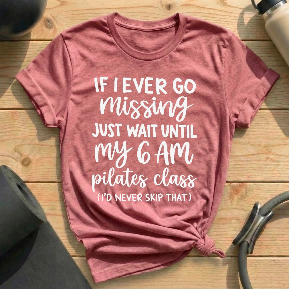 6 Am Class T-shirt - in MindCloth Pilates Tshirt Collection
