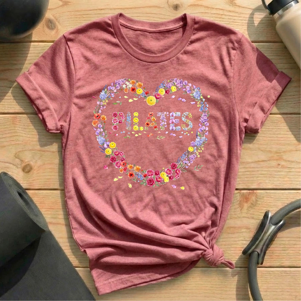 Flower Heart Pilates T-shirt