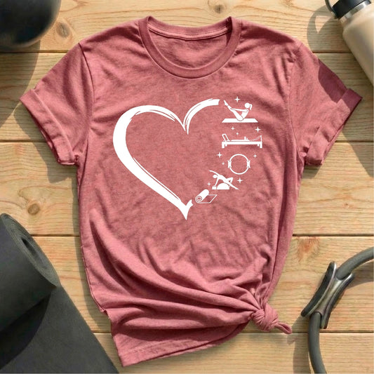 Heart Shape Pilates T-shirt