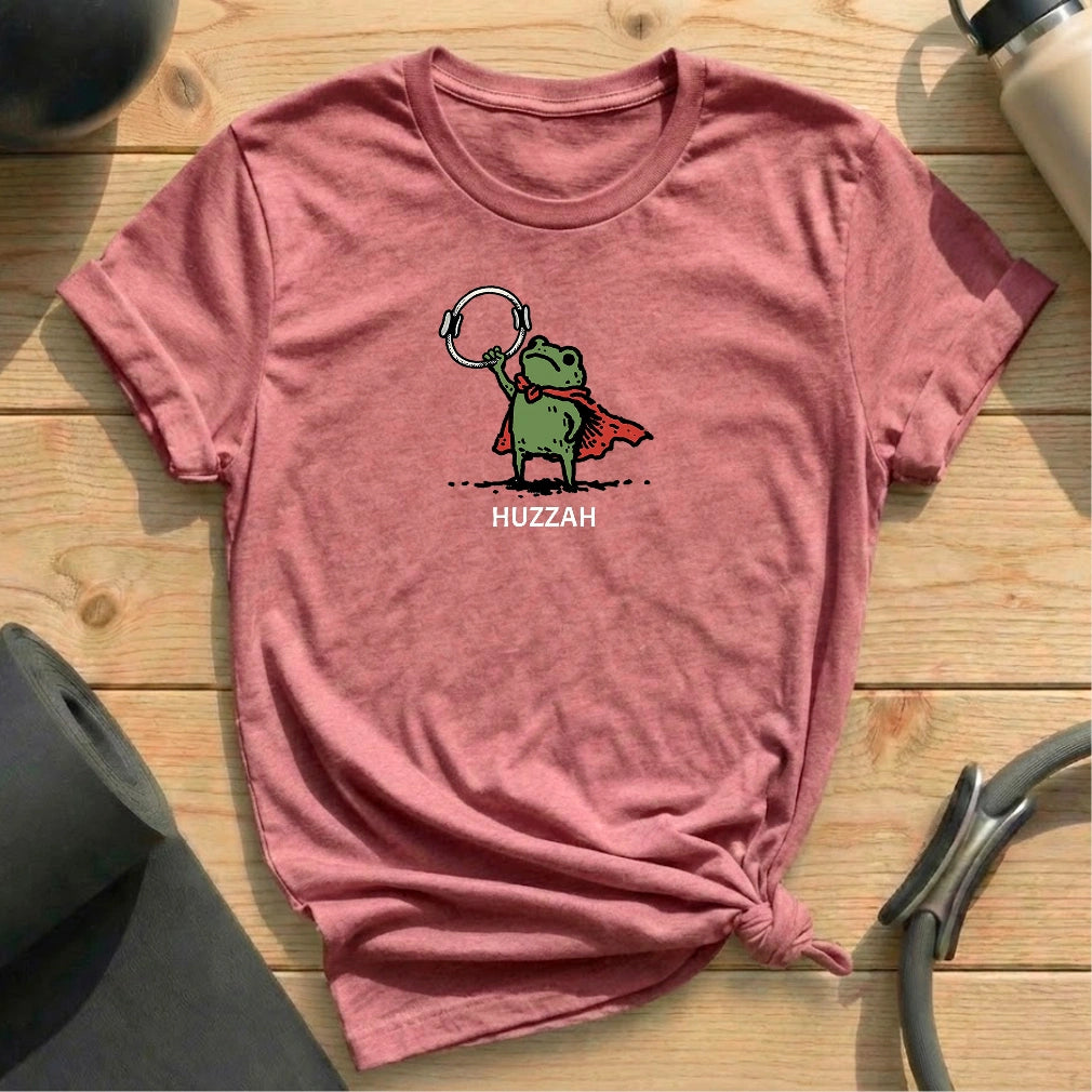 Huzzah T-shirt - in MindCloth Pilates Tshirt Collection