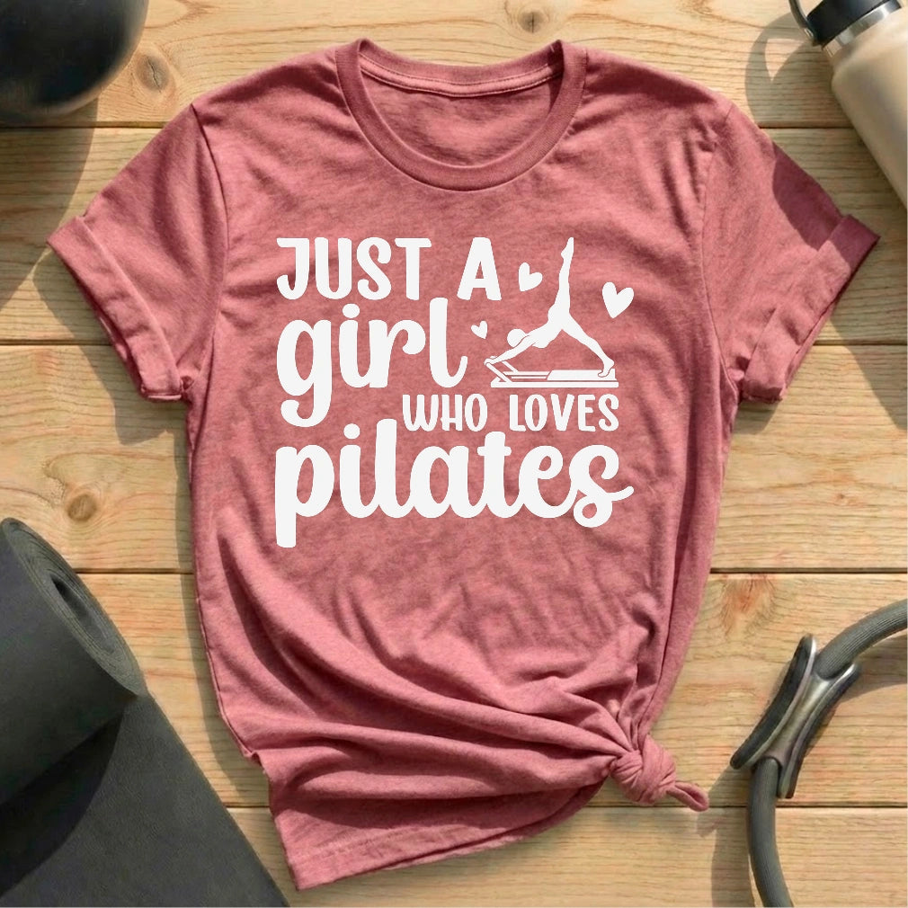 Just A Girl T-shirt - in MindCloth Pilates Tshirt Collection
