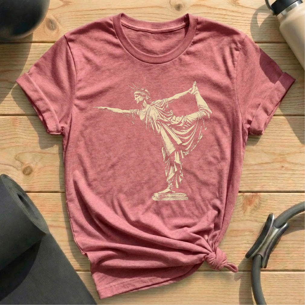 Liberty in Natarajasana T-shirt