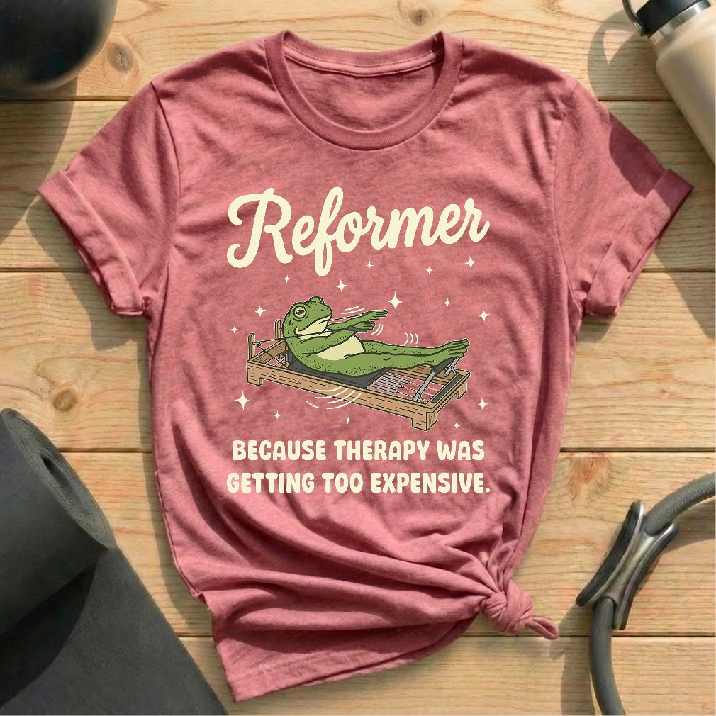 Reformer Cheaper T-shirt - in MindCloth Pilates Tshirt Collection
