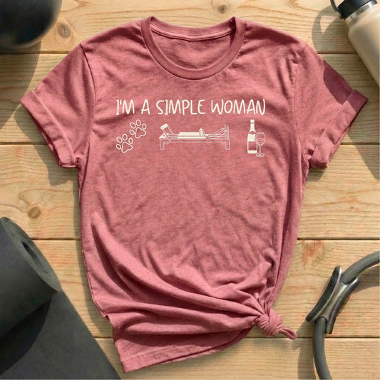 Simple Woman Wine T-shirt