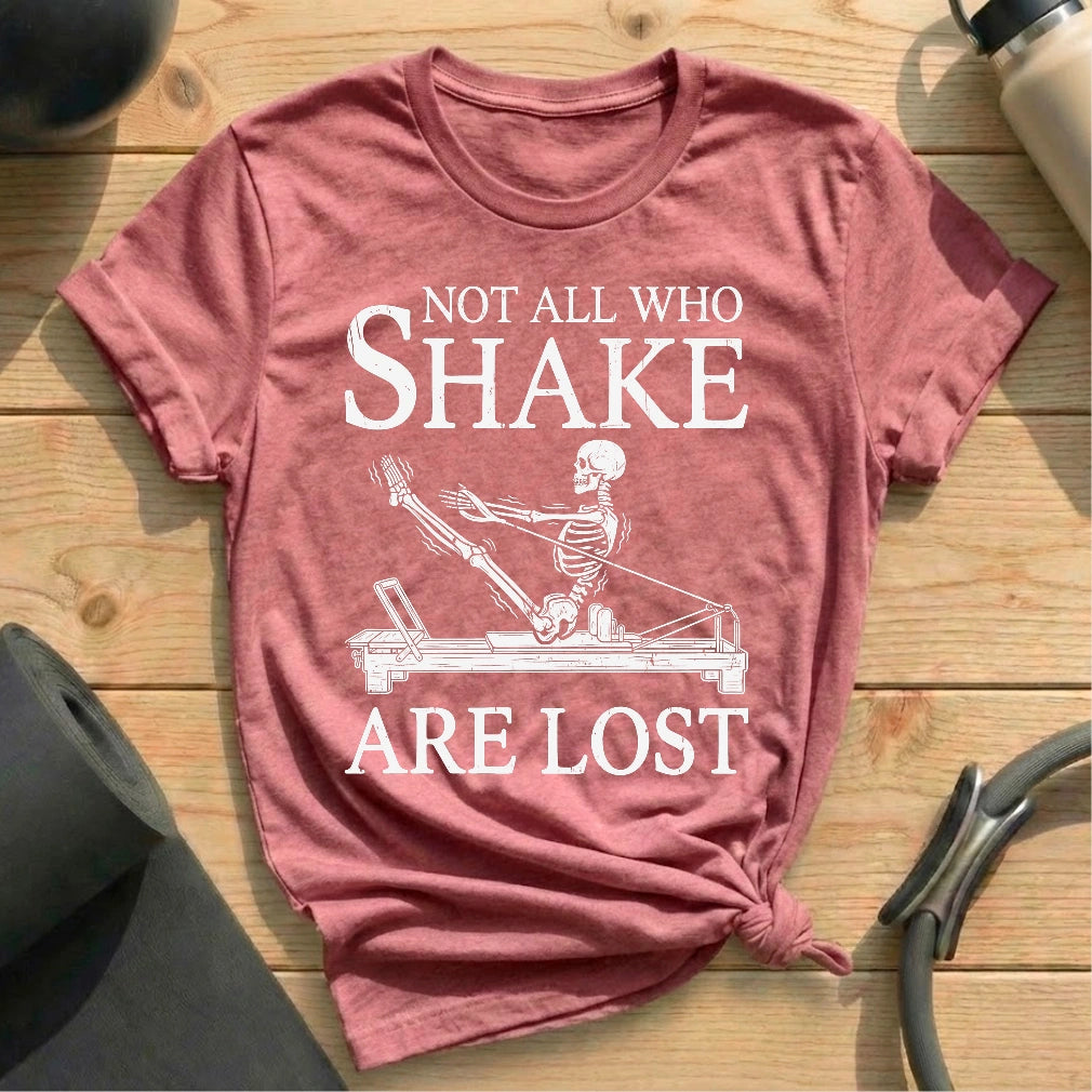 Skeleton Shake T-shirt - in MindCloth Pilates Tshirt Collection
