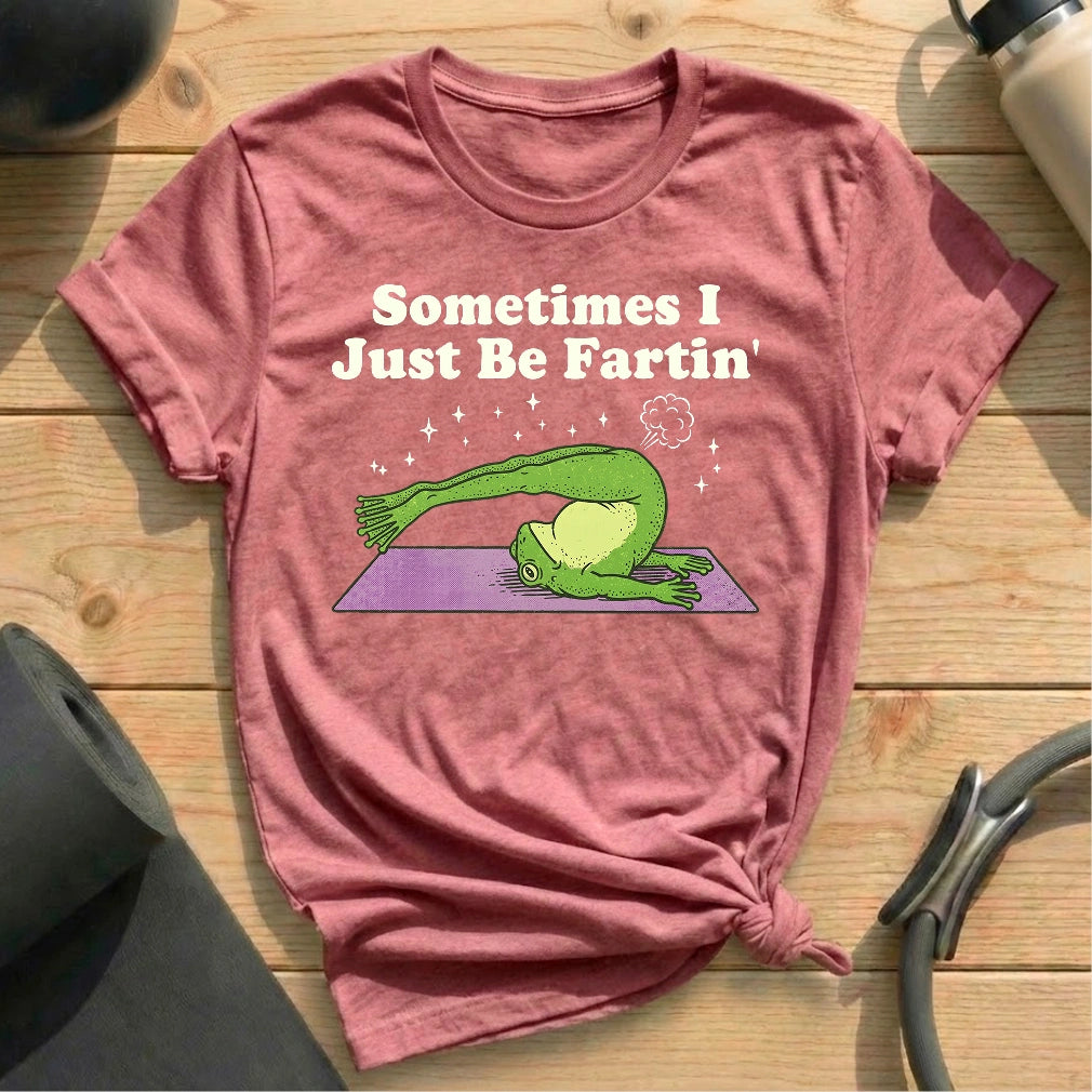 Sometimes I Fart in Pilates Class T-shirt - in MindCloth Pilates Tshirt Collection