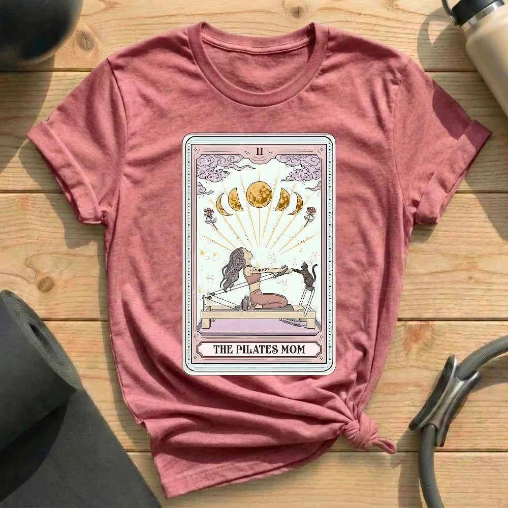 The Pilates Mom Tarot Card T-shirt