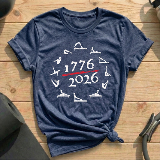 1776 2026 Pilates Pose T-shirt