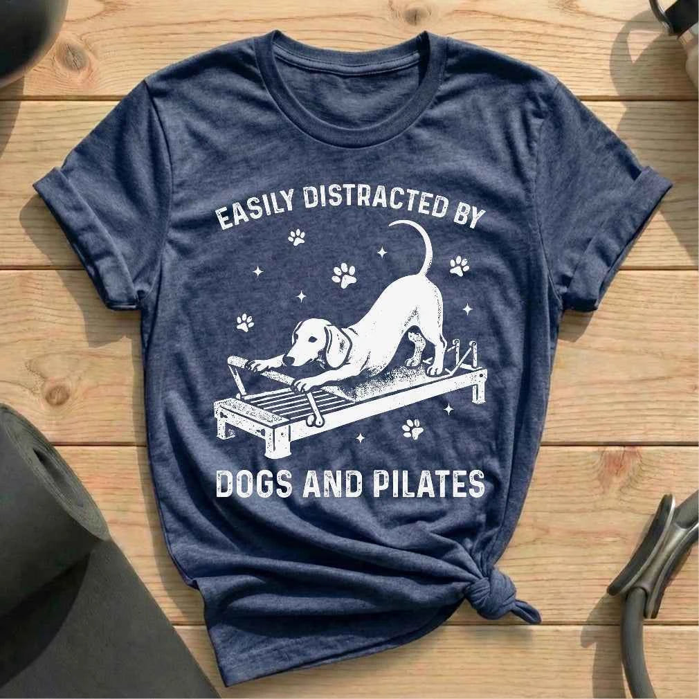 Distracted By Dogs And Pilates T-shirt