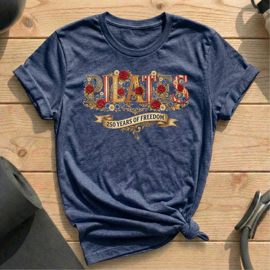 Floral 250 Pilates T-shirt - in MindCloth Pilates Tshirt Collection