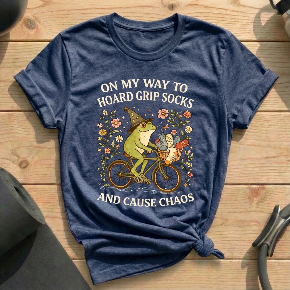 Hoard Grip Socks T-shirt - in MindCloth Pilates Tshirt Collection