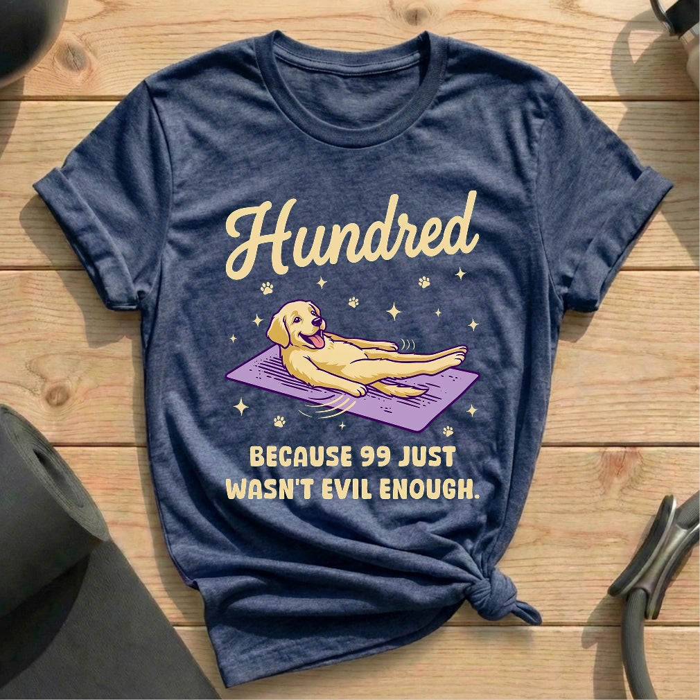 Hundred Dog T-shirt - in MindCloth Pilates Tshirt Collection