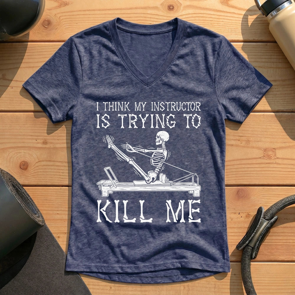 Instructor Kil Me Lady V-neck