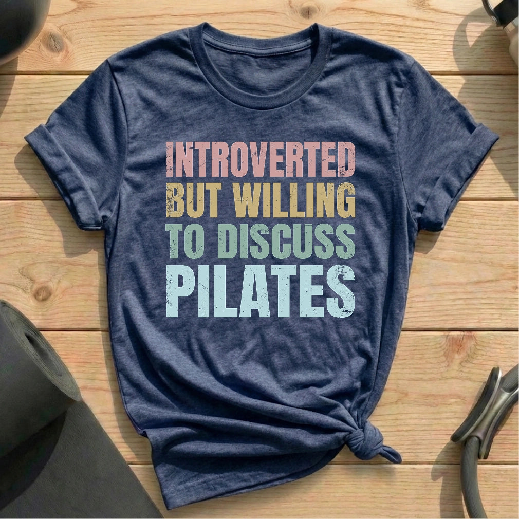 Introverted But Pilates T-shirt - in MindCloth Pilates Tshirt Collection