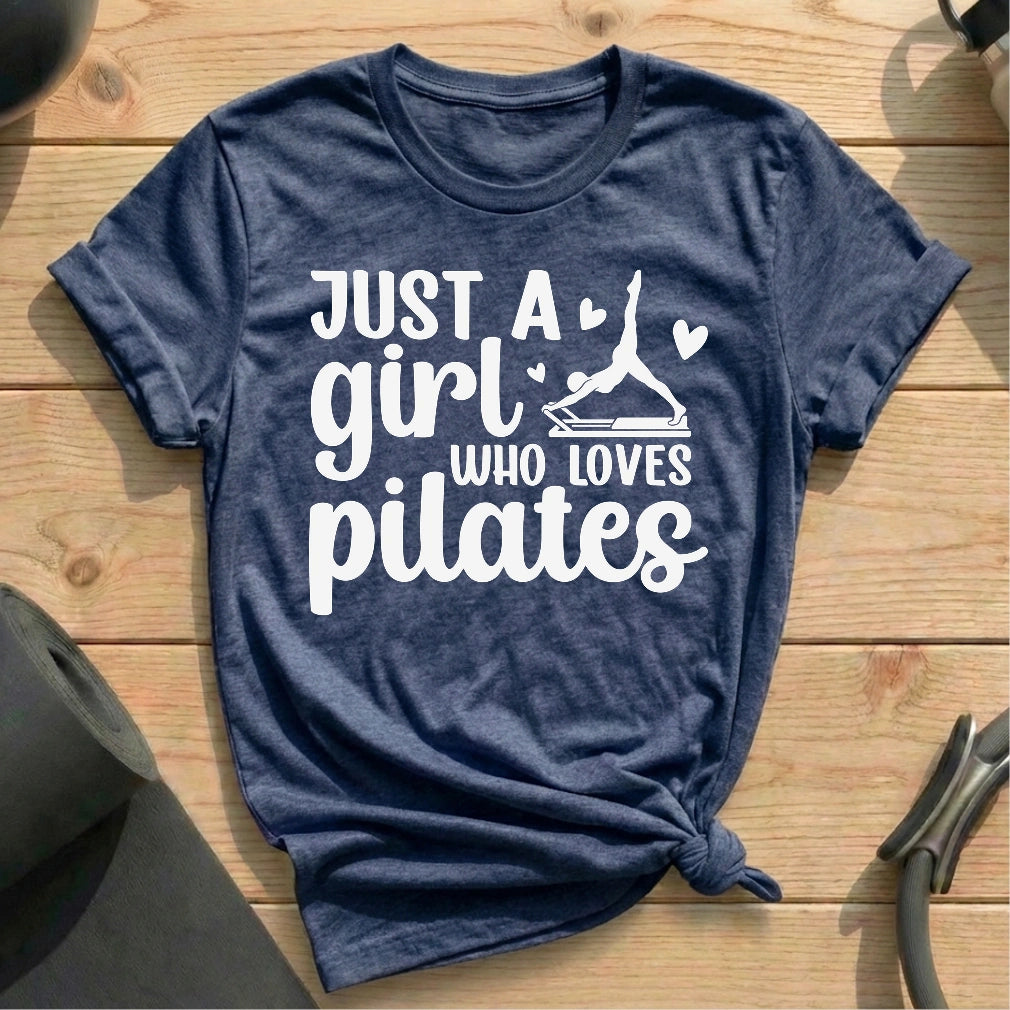 Just A Girl T-shirt - in MindCloth Pilates Tshirt Collection