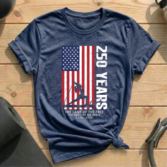 Land of Free T-shirt - in MindCloth Pilates Tshirt Collection