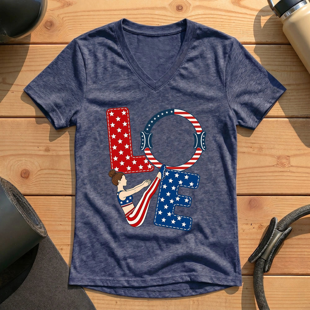 Love USA Lady V-neck