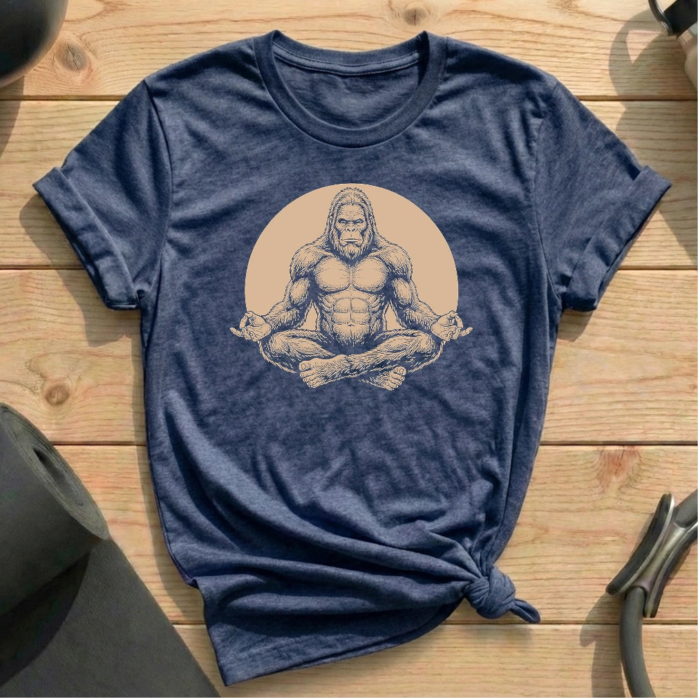 Meditate Bigfoot Moon T-shirt