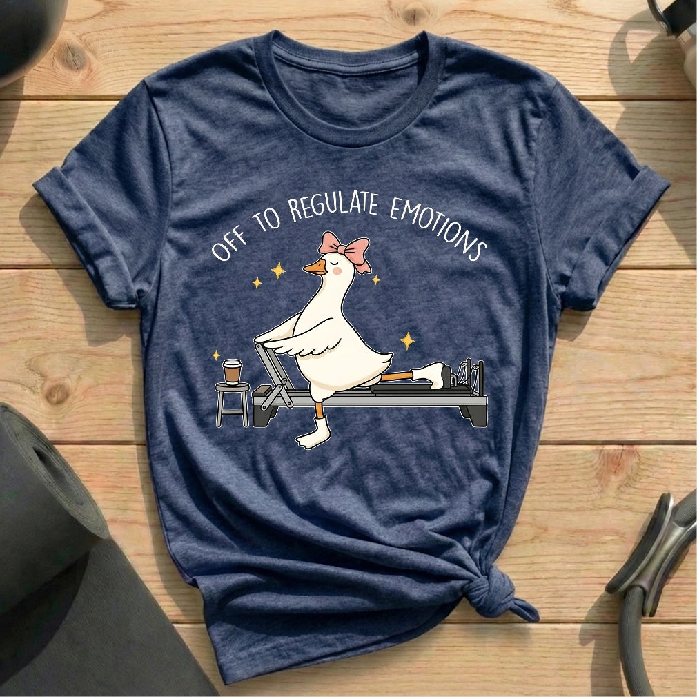 Off To Regulate Emotions T-shirt - in MindCloth Pilates Tshirt Collection