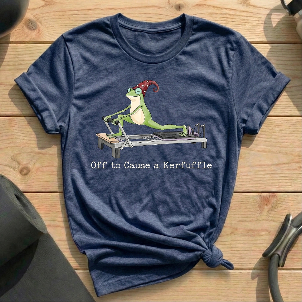 Off to Cause a Kerfuffle T-shirt - in MindCloth Pilates Tshirt Collection
