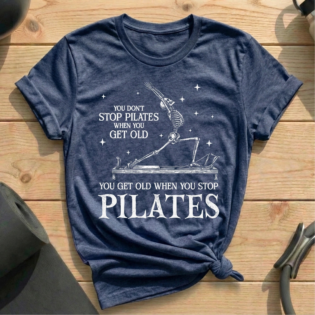 Skeleton Don't Stop Pilates T-shirt
