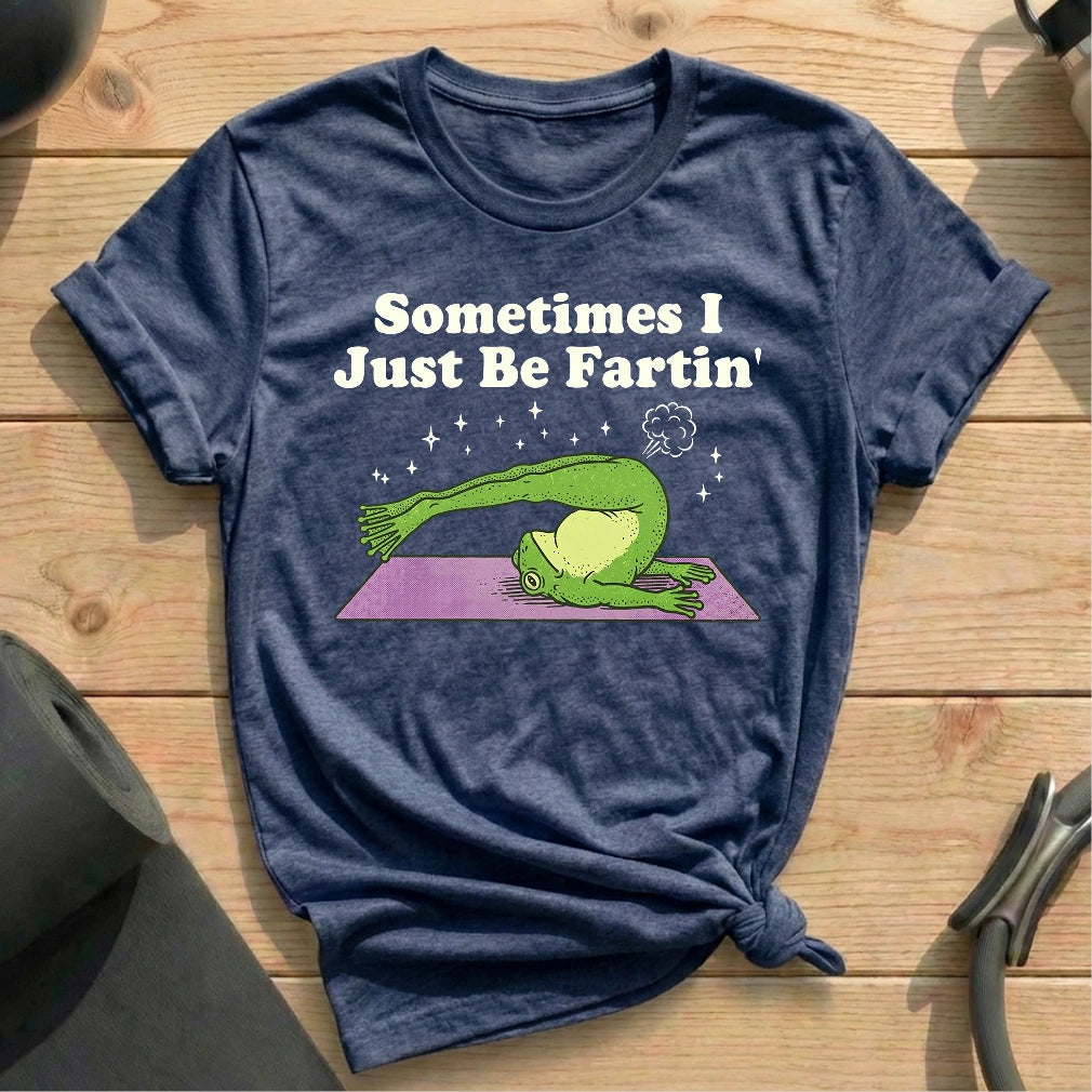 Sometimes I Fart in Pilates Class T-shirt - in MindCloth Pilates Tshirt Collection