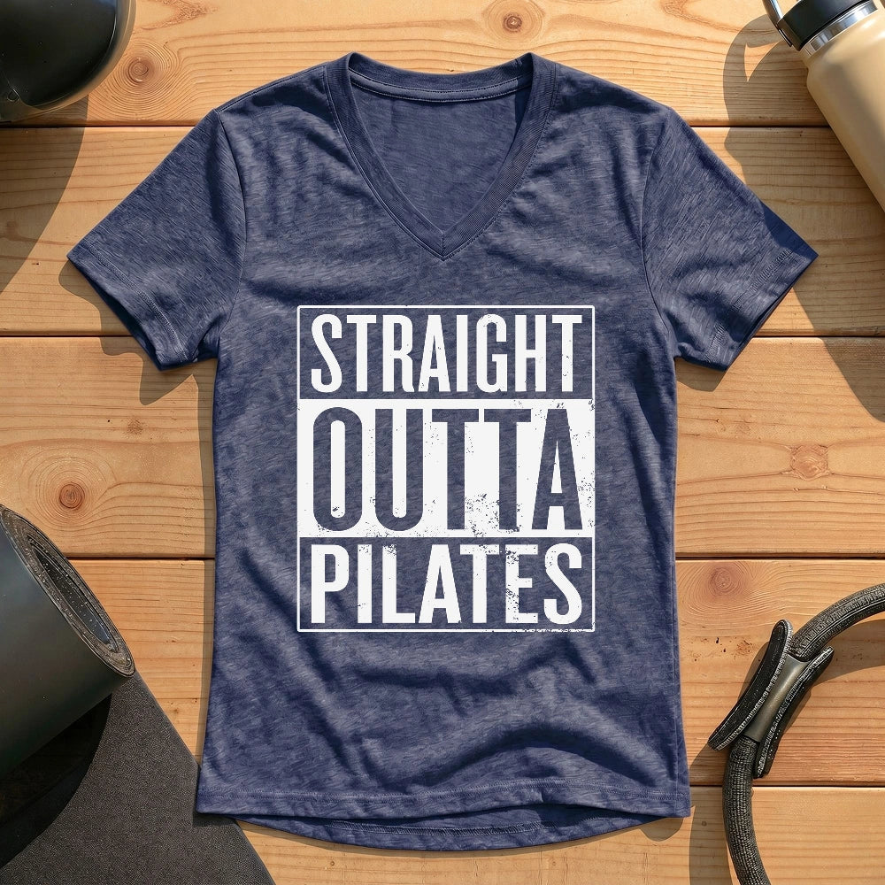 Straight Outta Pilates Lady V-neck