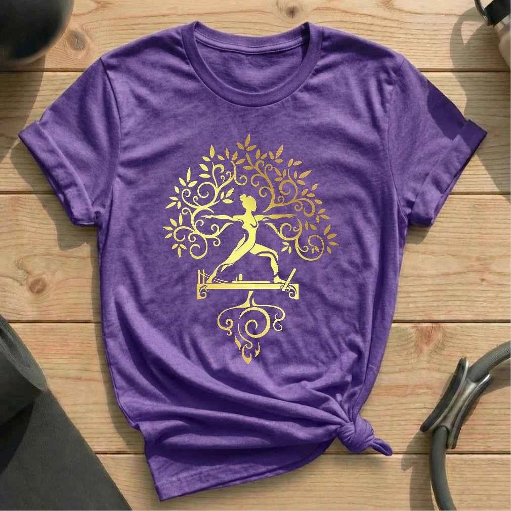 Golden Pilates Tree T-shirt