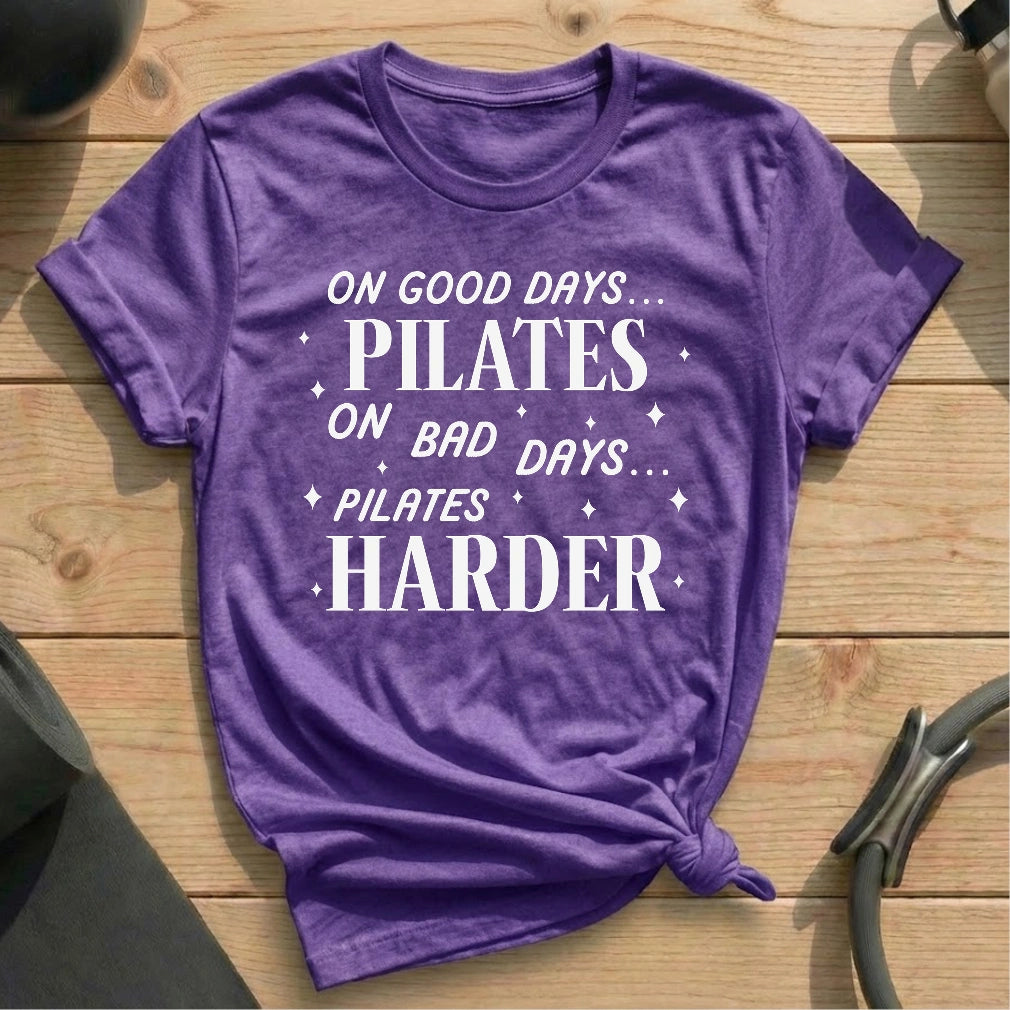 Good Days Bad Days Pilates T-shirt - in MindCloth Pilates Tshirt Collection
