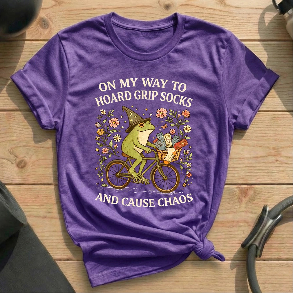 Hoard Grip Socks T-shirt - in MindCloth Pilates Tshirt Collection