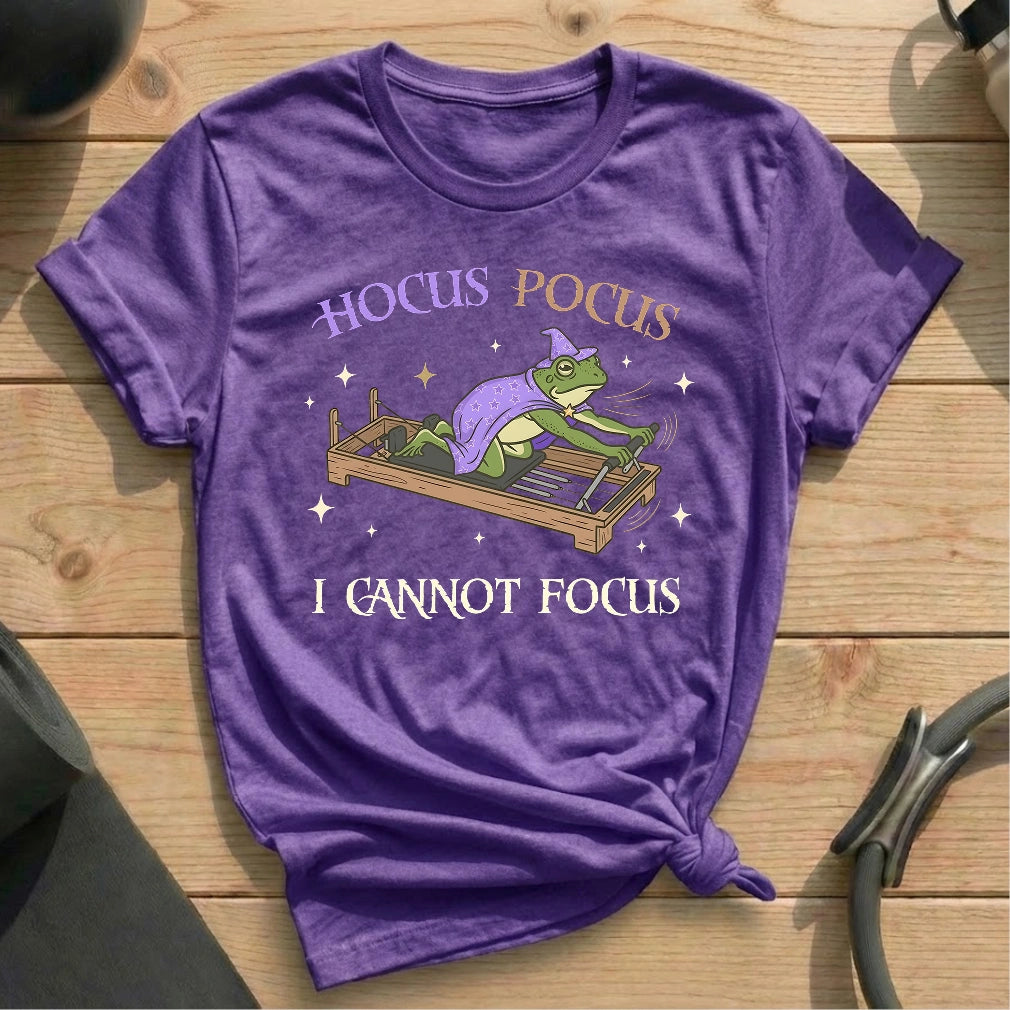 Hocus Pocus Not Focus T-shirt - in MindCloth Pilates Tshirt Collection