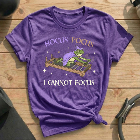Hocus Pocus Not Focus T-shirt - in MindCloth Pilates Tshirt Collection