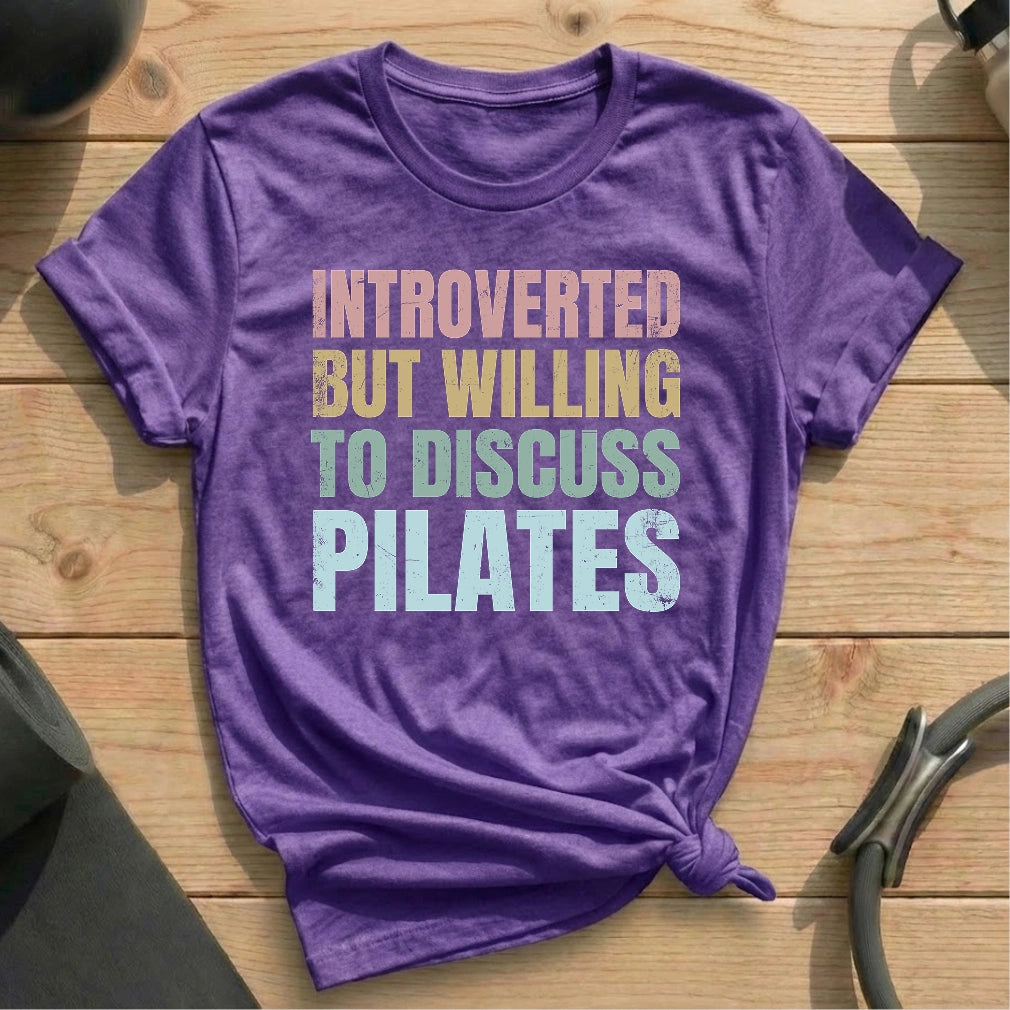 Introverted But Pilates T-shirt - in MindCloth Pilates Tshirt Collection