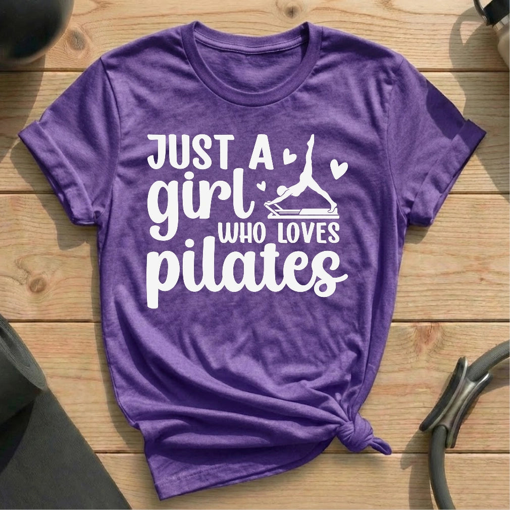 Just A Girl T-shirt - in MindCloth Pilates Tshirt Collection