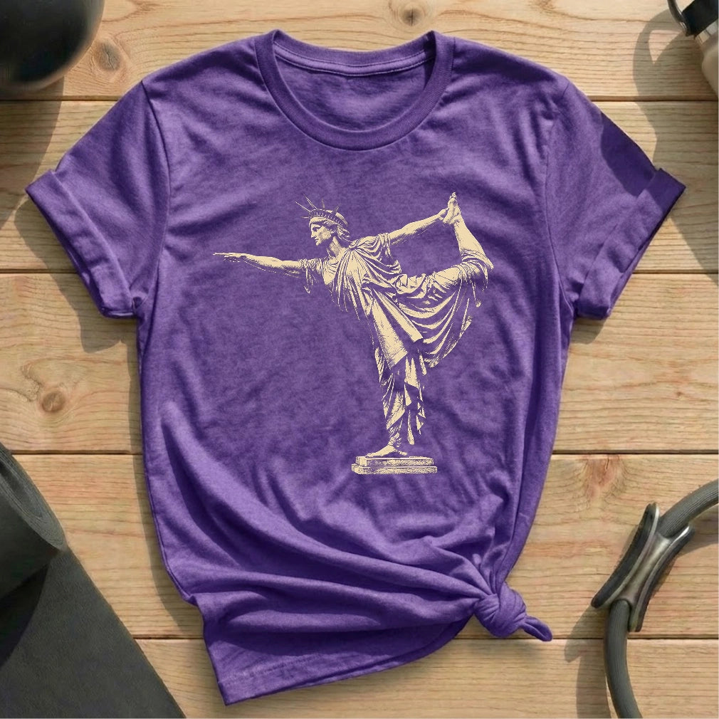 Liberty in Natarajasana T-shirt