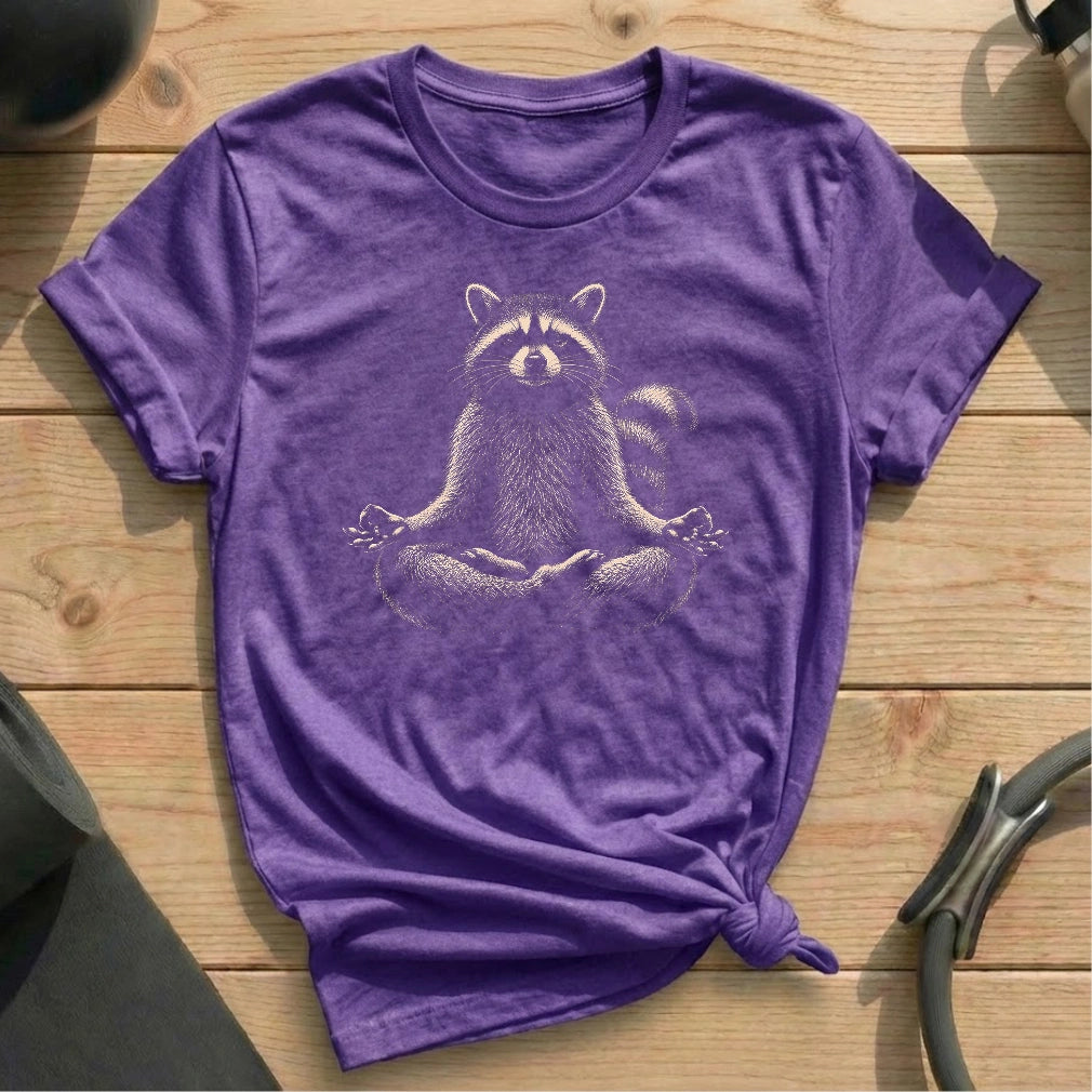 Meditate Racoon T-shirt