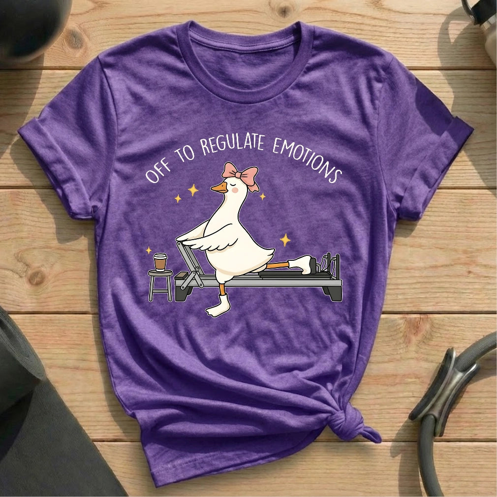 Off To Regulate Emotions T-shirt - in MindCloth Pilates Tshirt Collection
