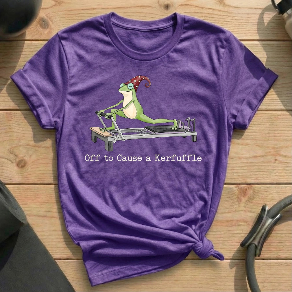 Off to Cause a Kerfuffle T-shirt - in MindCloth Pilates Tshirt Collection