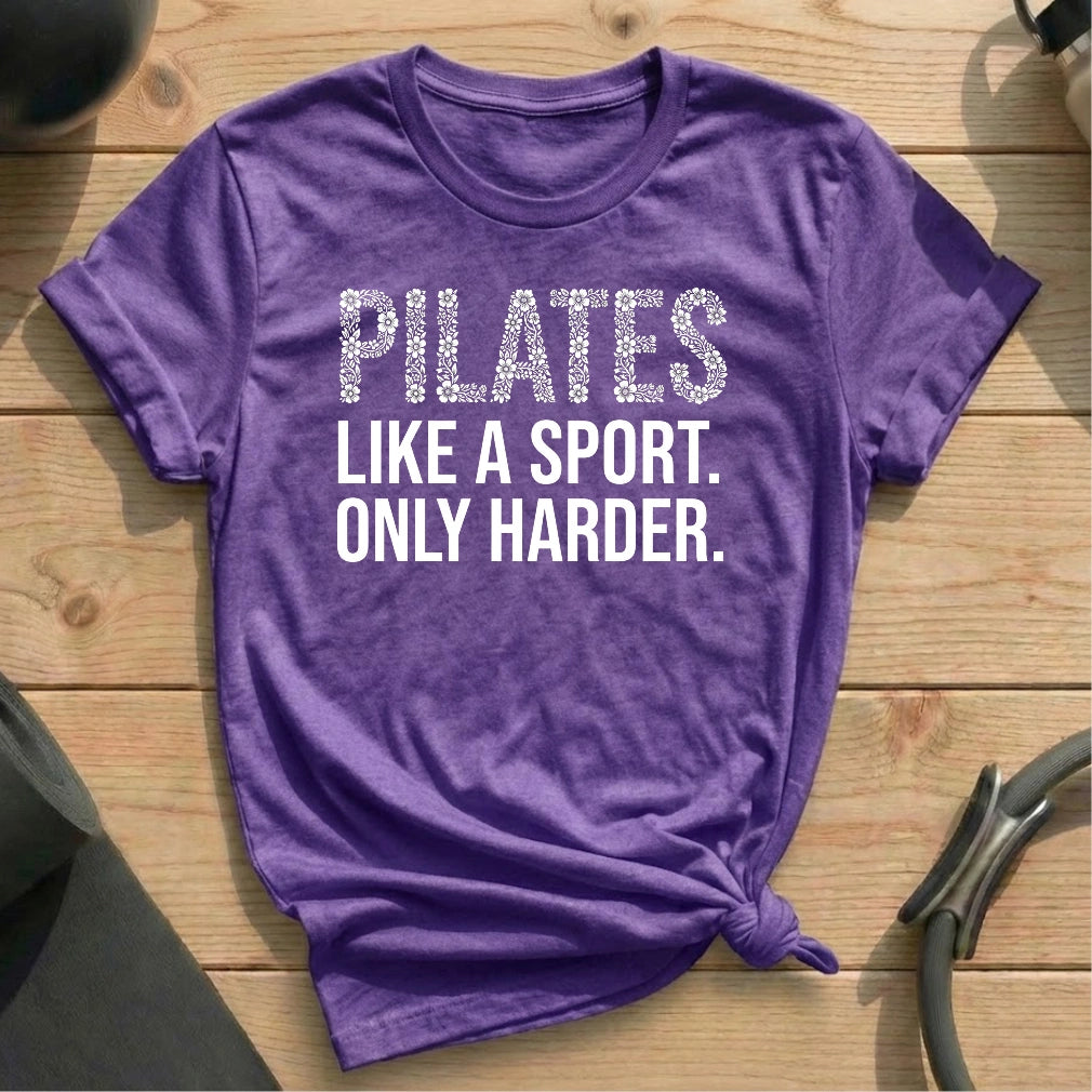 Pilates Harder T-shirt - in MindCloth Pilates Tshirt Collection