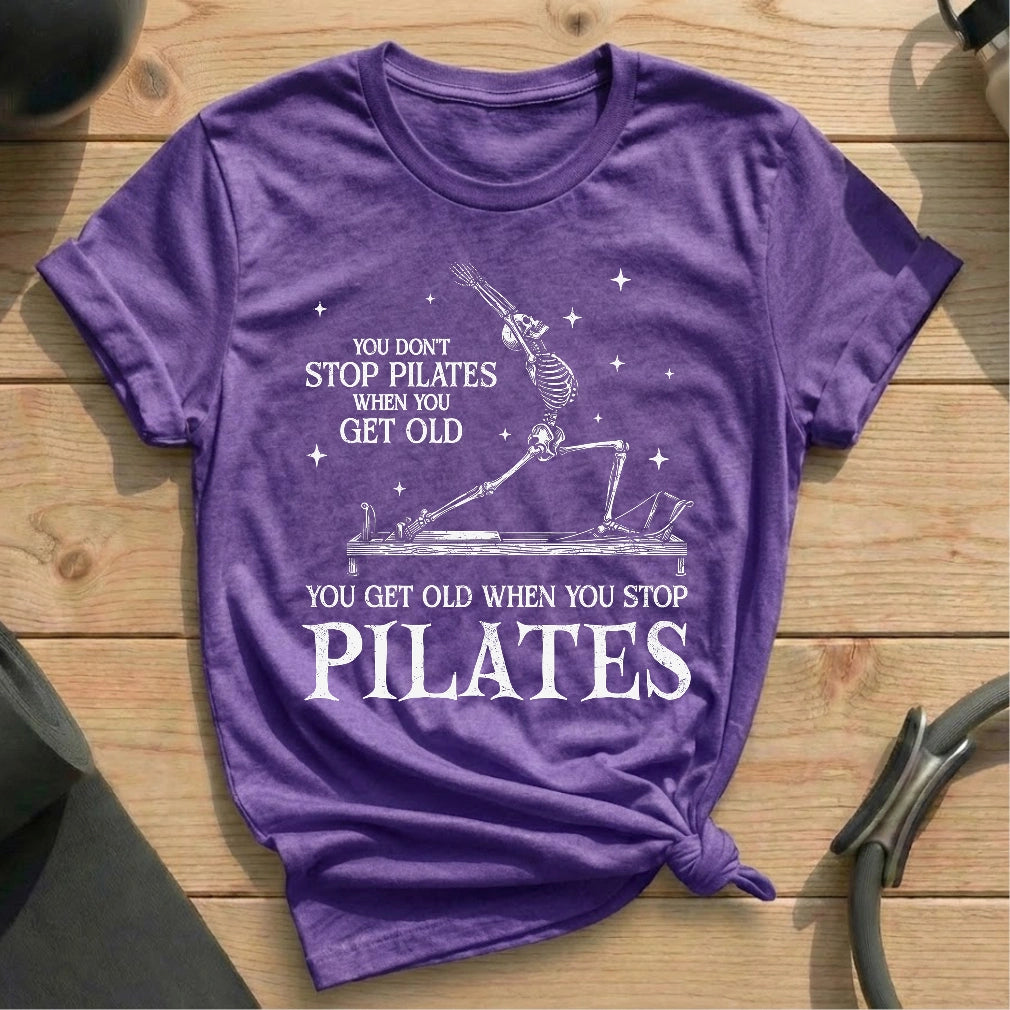 Skeleton Don't Stop Pilates T-shirt