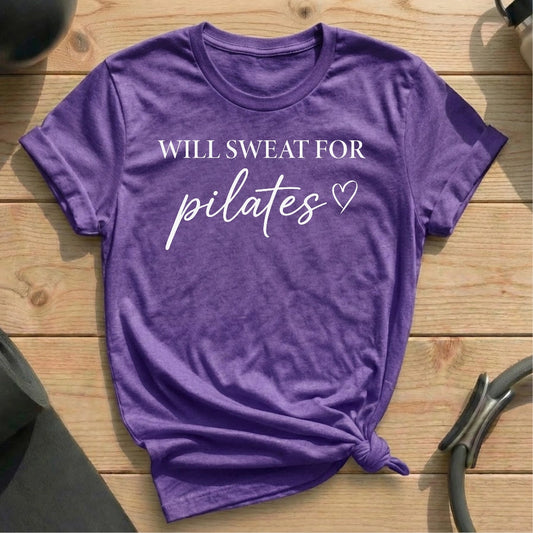 Sweat For Pilates T-shirt - in MindCloth Pilates Tshirt Collection