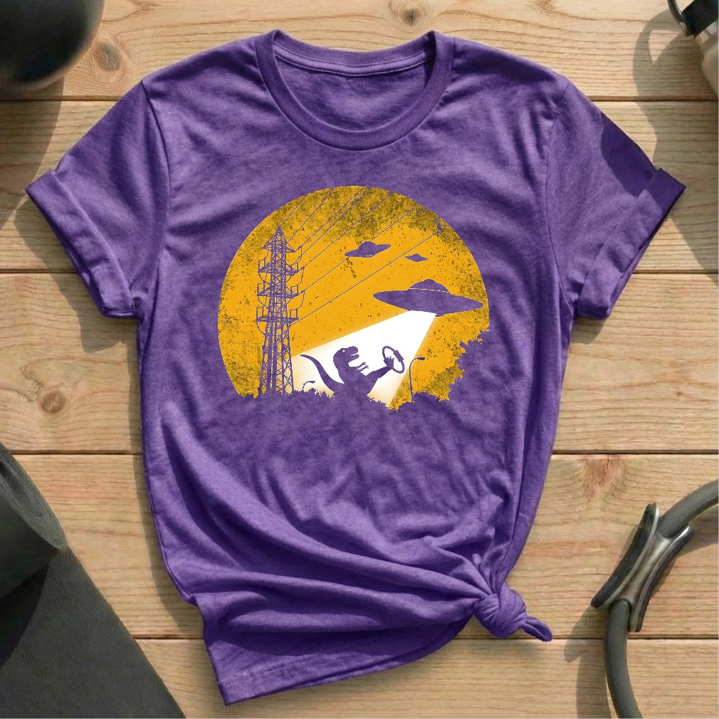 UFO Dinosaur T-shirt