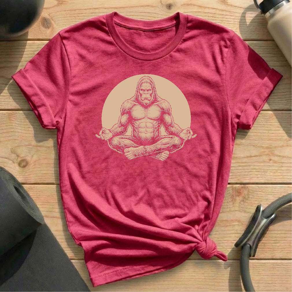 Meditate Bigfoot Moon T-shirt