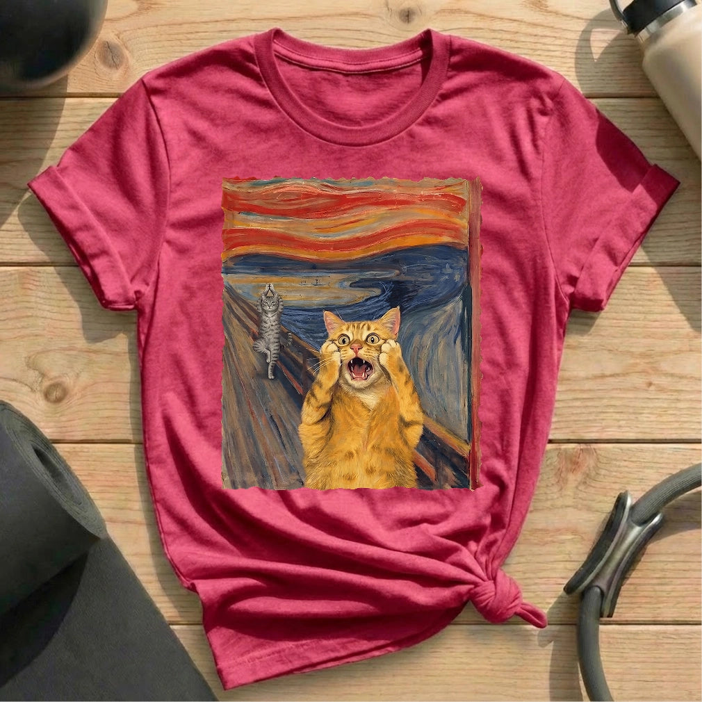 The Scream Cat Pilates T-shirt